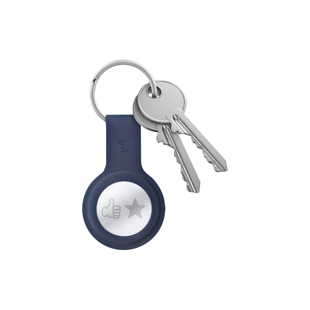 Hurtownia GSM - Breloc Crong Carcasă din silicon cu inel pentru chei Apple AirTag (bleumarin) - CRG357 - {ean13} - Hurt
