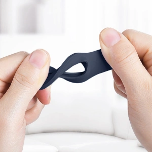 Wholesale Crong Silicone Case with Key Ring Apple AirTag (navy blue) - CRG357 - {ean13} - Hurt