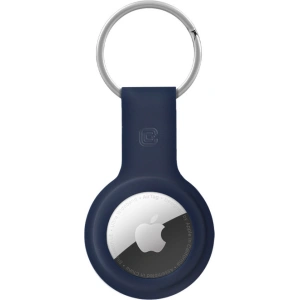 Wholesale Crong Silicone Case with Key Ring Apple AirTag (navy blue) - CRG357 - {ean13} - Hurt