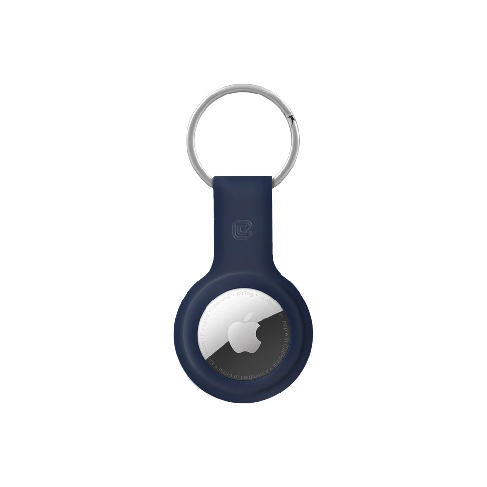 Hurtownia GSM - Breloc Crong Carcasă din silicon cu inel pentru chei Apple AirTag (bleumarin) - CRG357 - {ean13} - Hurt