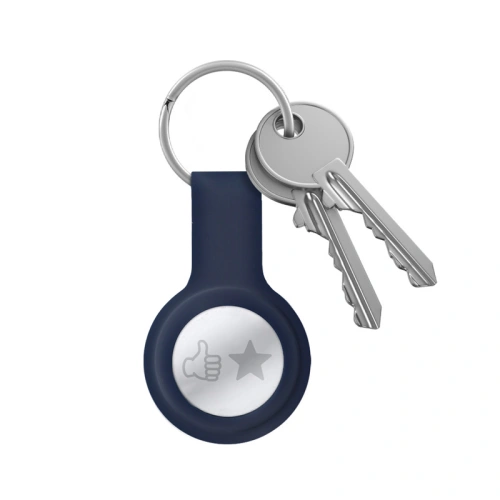 Brelok Crong Silicone Case with Key Ring Apple AirTag (granatowy)