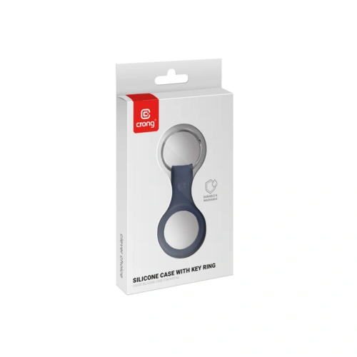 Brelok Crong Silicone Case with Key Ring Apple AirTag (granatowy)
