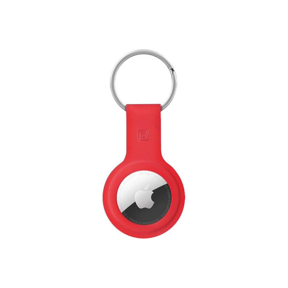 Hurtownia GSM - Breloc Crong Carcasă din silicon cu inel de cheie Apple AirTag (roșu) - CRG358 - {ean13} - Hurt