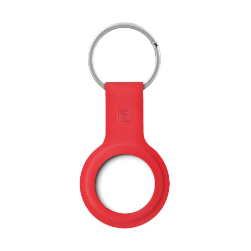 Brelok Crong Silicone Case with Key Ring Apple AirTag (czerwony)