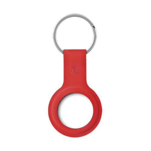 Brelok Crong Silicone Case with Key Ring Apple AirTag (czerwony)