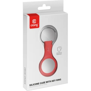 Wholesale Crong Silicone Case with Key Ring Apple AirTag (red) - CRG358 - {ean13} - Hurt