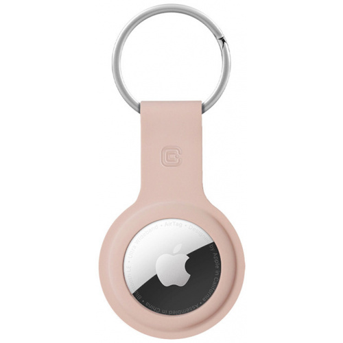 Crong Distributor - 5907731987936 - CRG359 - Crong Silicone Case with Key Ring Apple AirTag (pink sand) - B2B homescreen