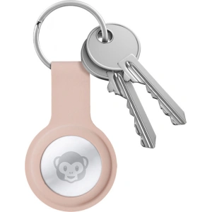 Wholesale Crong Silicone Case with Key Ring Apple AirTag (pink sand) - CRG359 - {ean13} - Hurt