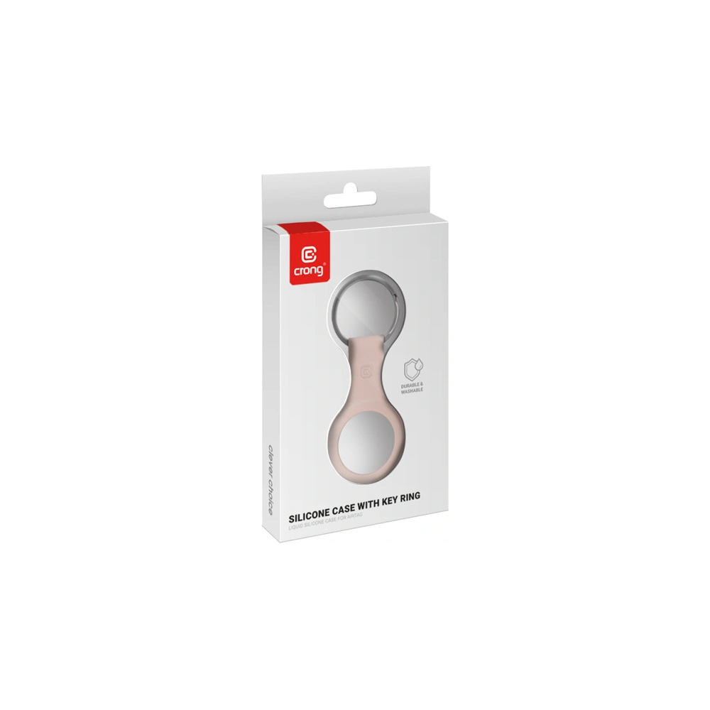 Hurtownia GSM - Brelok Crong Silikonhülle mit Schlüsselring Apple AirTag (sandrosa) - CRG359 - {ean13} - Hurt