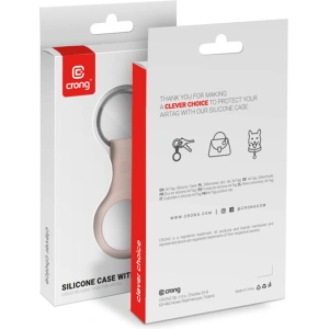 Hurtownia GSM - Brelok Crong Silicone Case with Key Ring Apple AirTag (piaskowy róż) - CRG359 - {ean13} - Hurt