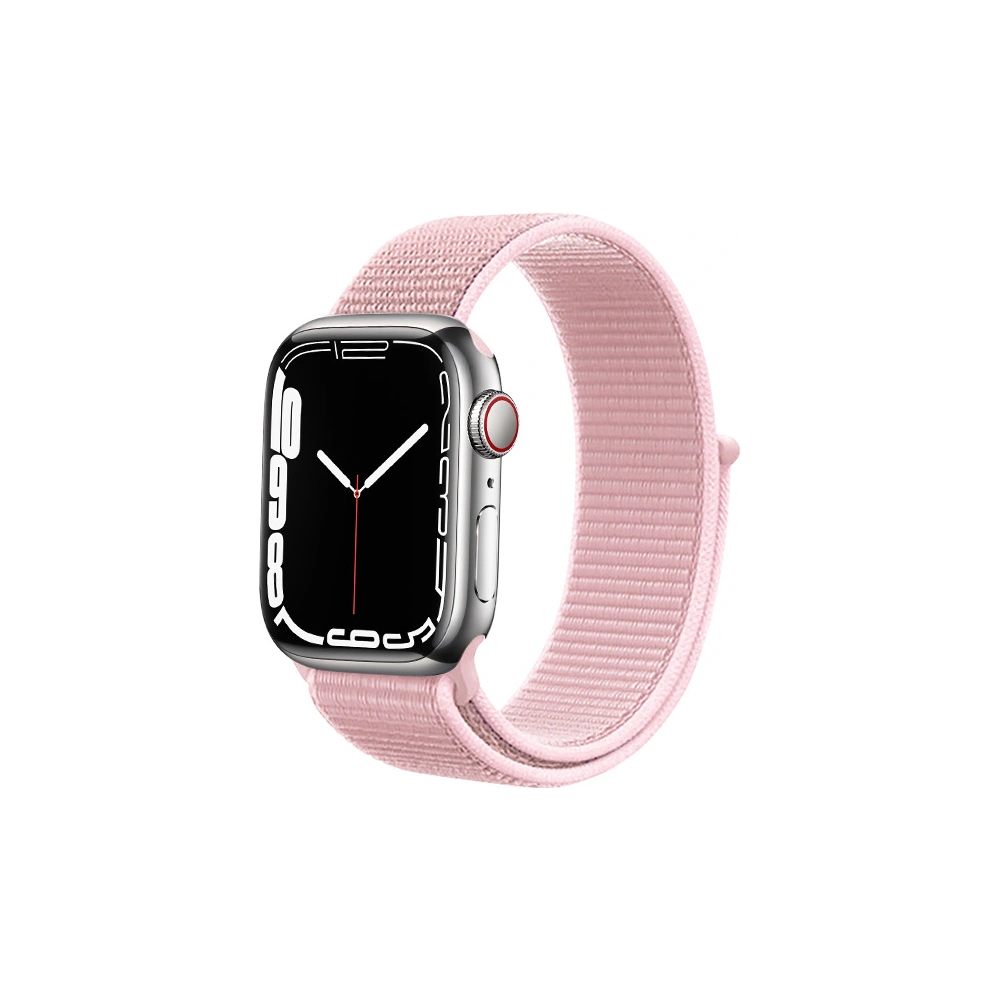 Pasek Crong Nylon Apple Watch 4/5/6/7/SE/8/9/10 40/41/42mm (Roz pudră)