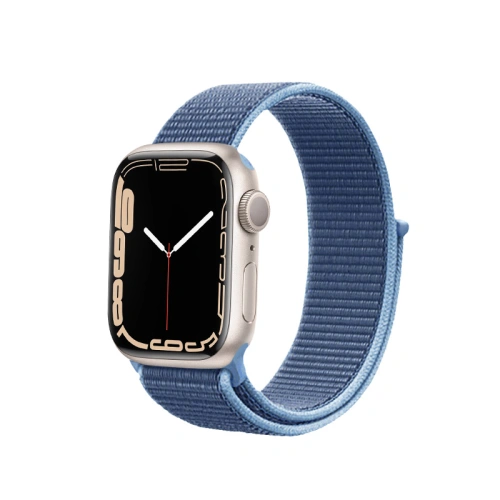 Pasek Crong Nylon Apple Watch 4/5/6/7/SE/8/9/10 40/41/42mm (Ocean Blue)