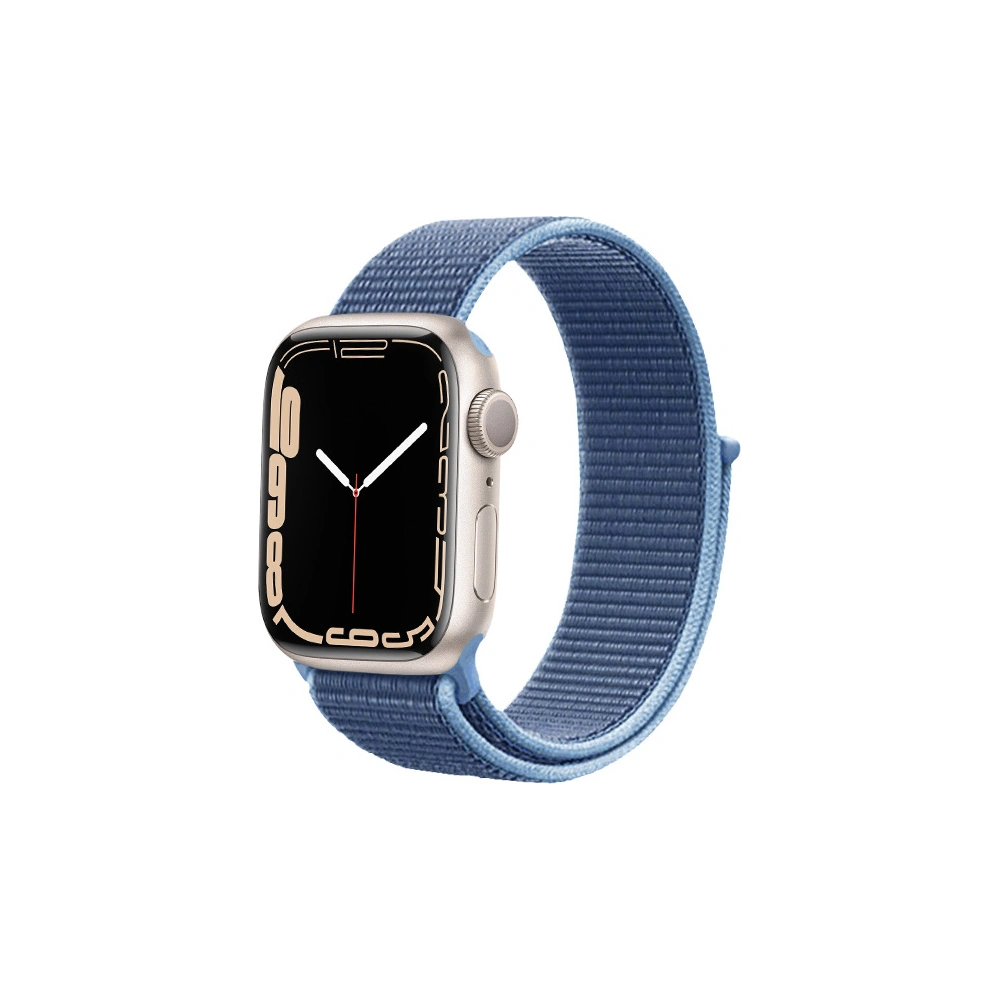 Pasek Crong Nylon Apple Watch 4/5/6/7/SE/8/9/10 40/41/42mm (Albastru Ocean)
