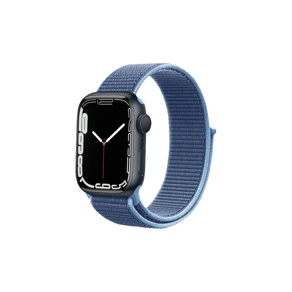 Pasek Crong Nylon Apple Watch 4/5/6/7/SE/8/9/10 40/41/42mm (Albastru Ocean)