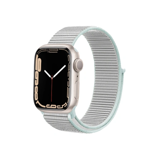 Pasek Crong Nylon Apple Watch 4/5/6/7/SE/8/9/10 40/41/42mm (Pastel Grey)
