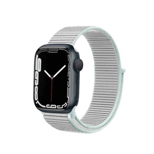Pasek Crong Nylon Apple Watch 4/5/6/7/SE/8/9/10 40/41/42mm (Pastel Grey)