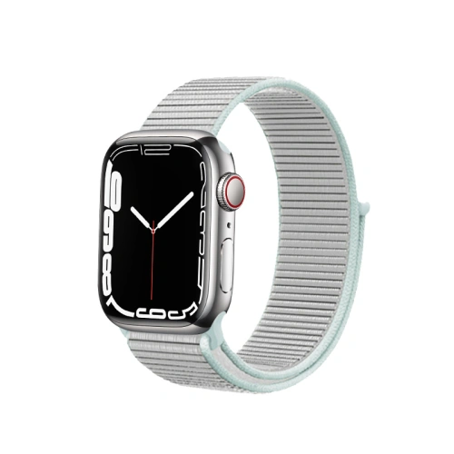 Pasek Crong Nylon Apple Watch 4/5/6/7/SE/8/9/10 40/41/42mm (Pastel Grey)