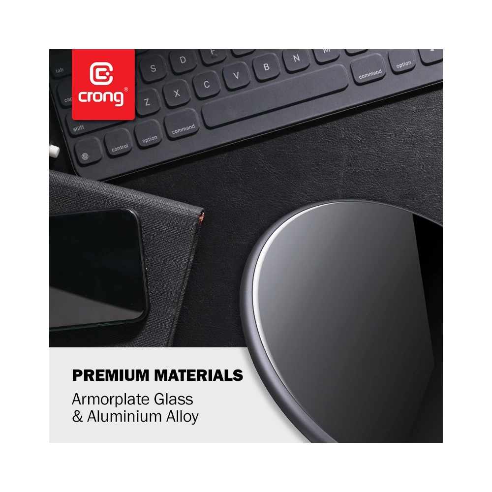 Wholesale Crong PowerSpot Fast Wireless Charger Qi 15W USB-C (Shadow Black) - CRG364 - {ean13} - Hurt