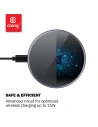 Hurtownia GSM - Ładowarka bezprzewodowa Crong PowerSpot Fast Wireless Charger Qi 15W USB-C (Shadow Black) - CRG364 - {ean13} - Hurt