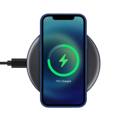 Ładowarka bezprzewodowa Crong PowerSpot Fast Wireless Charger Qi 15W USB-C (Shadow Black)
