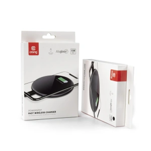 Hurtownia GSM - Vezeték nélküli töltő Crong PowerSpot Gyors Vezeték nélküli Töltő Qi 15W USB-C (Ezüst Fehér) - CRG365 - {ean13} - Hurt