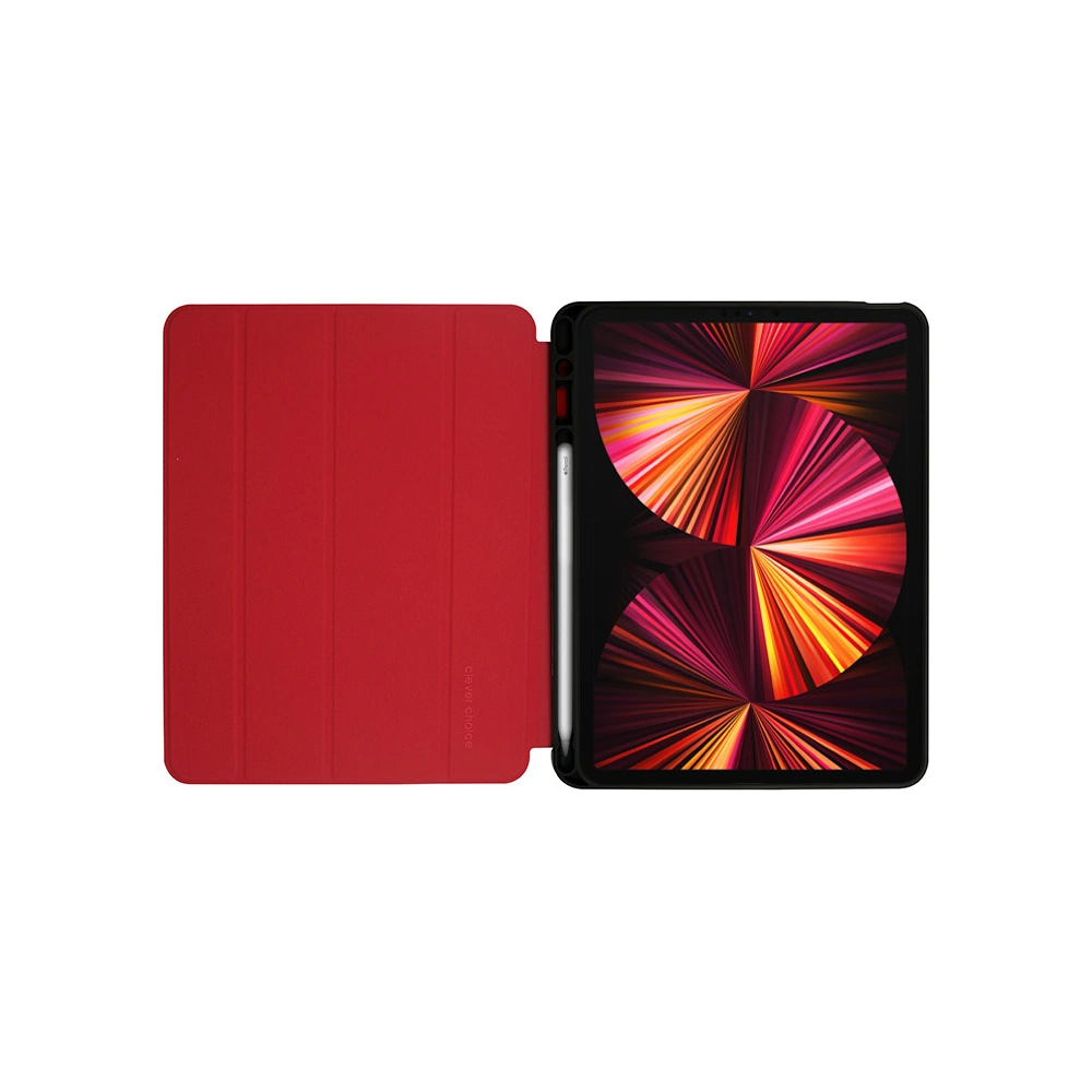 Hurtownia GSM - Case Crong FlexFolio Apple iPad Air 10.9 2020/2022 (4, 5 gen) / iPad Pro 11 2021 (3 gen) / iPad Air 11 2024 (6. Generation) Pencil holder (rot) - CRG366 - {ean13} - Hurt