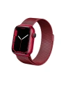 Bransoleta Crong Milano Steel Apple Watch 4/5/6/7/SE/8/9/Ultra 44/45/49mm (červená)