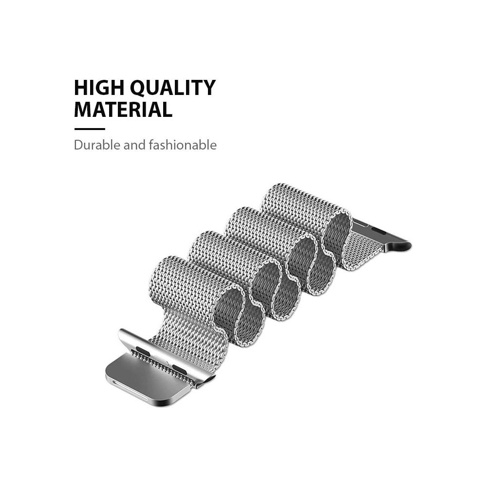 Hurtownia GSM - Brățara Crong Milano Steel Apple Watch 4/5/6/7/SE/8/9/Ultra 44/45/49mm (roșu) - CRG373 - {ean13} - Hurt