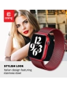 Hurtownia GSM - Brățara Crong Milano Steel Apple Watch 4/5/6/7/SE/8/9/Ultra 44/45/49mm (roșu) - CRG373 - {ean13} - Hurt