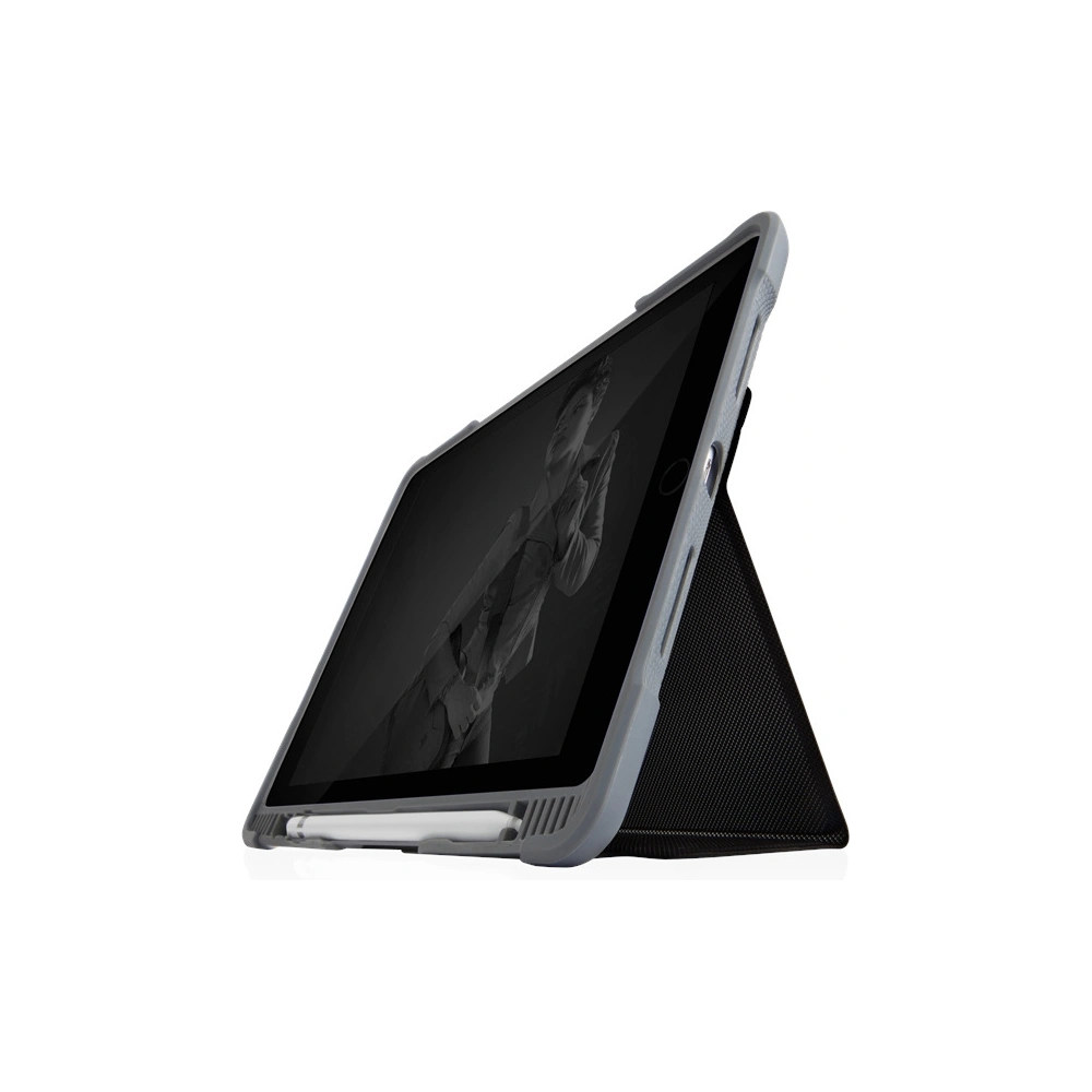 Hurtownia GSM - Etui STM Dux Plus Duo Apple iPad 10.2 2019/2020/2021 (7., 8. és 9. generáció) MIL-STD-810G Ceruza töltő (Fekete) - STM13 - {ean13} - Hurt