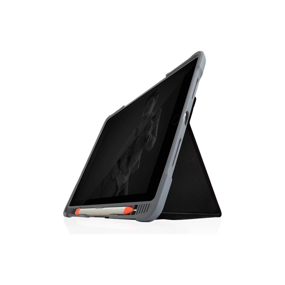Hurtownia GSM - Etui STM Dux Plus Duo Apple iPad 10.2 2019/2020/2021 (7., 8. és 9. generáció) MIL-STD-810G Ceruza töltő (Fekete) - STM13 - {ean13} - Hurt