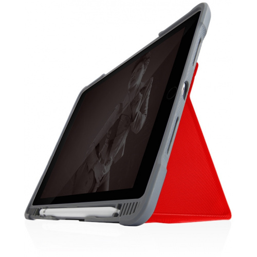 Hurtownia STM - 742186992402 - STM14 - Etui STM Dux Plus Duo Apple iPad 10.2 2019/2020/2021 (7., 8. i 9. generacji) MIL-STD-810G Pencil charger (Red) - B2B homescreen