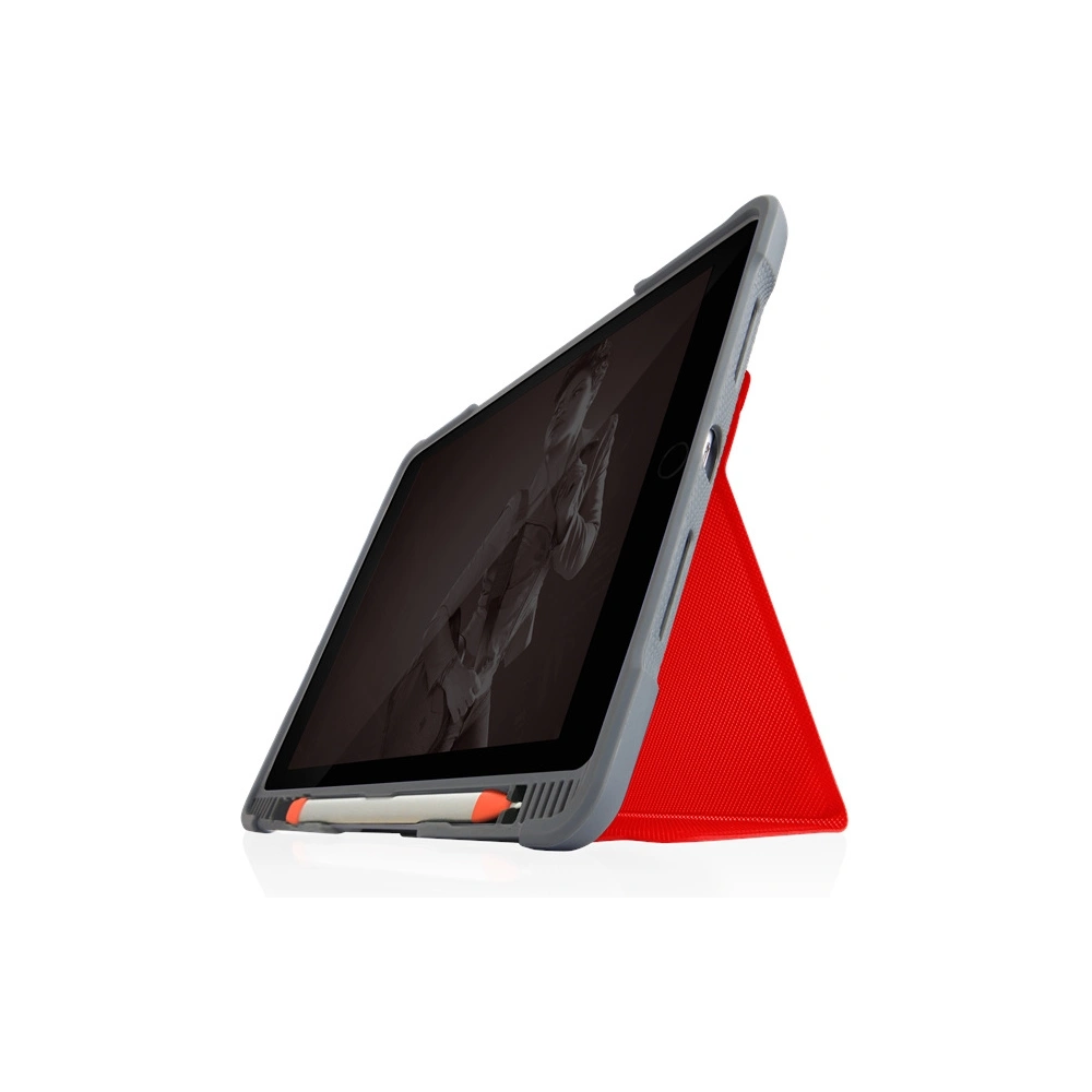 Hurtownia GSM - Etui STM Dux Plus Duo Apple iPad 10.2 2019/2020/2021 (7., 8. és 9. generáció) MIL-STD-810G Ceruza töltő (Piros) - STM14 - {ean13} - Hurt