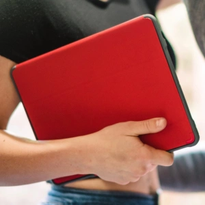 Hurtownia GSM - Etui STM Dux Plus Duo Apple iPad 10.2 2019/2020/2021 (7., 8. és 9. generáció) MIL-STD-810G Ceruza töltő (Piros) - STM14 - {ean13} - Hurt