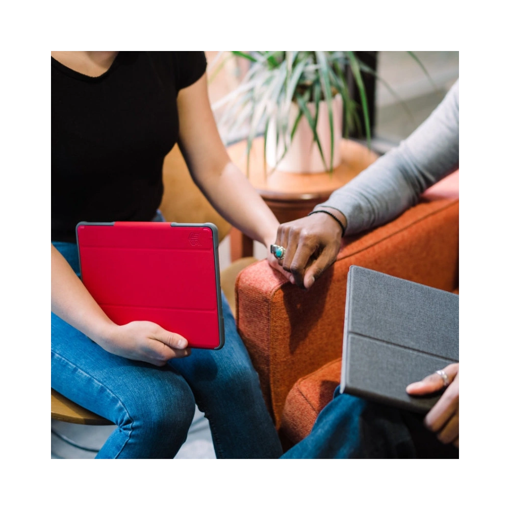 Hurtownia GSM - Etui STM Dux Plus Duo Apple iPad 10.2 2019/2020/2021 (7., 8. és 9. generáció) MIL-STD-810G Ceruza töltő (Piros) - STM14 - {ean13} - Hurt