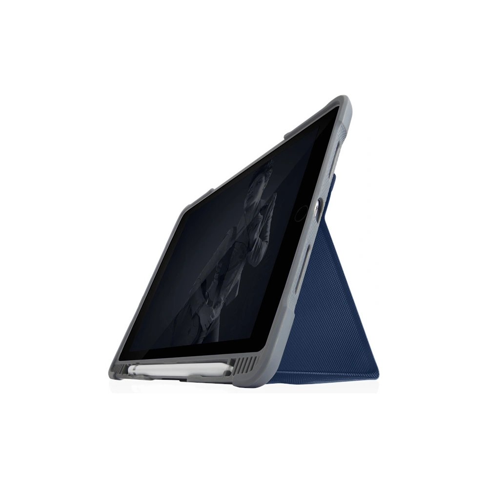 Hurtownia GSM - Etui STM Dux Plus Duo Apple iPad 10.2 2019/2020/2021 (7., 8. és 9. generáció) MIL-STD-810G Pencil töltő (Éjféli kék) - STM15 - {ean13} - Hurt