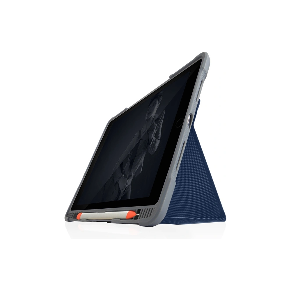 Hurtownia GSM - Etui STM Dux Plus Duo Apple iPad 10.2 2019/2020/2021 (7., 8. és 9. generáció) MIL-STD-810G Pencil töltő (Éjféli kék) - STM15 - {ean13} - Hurt
