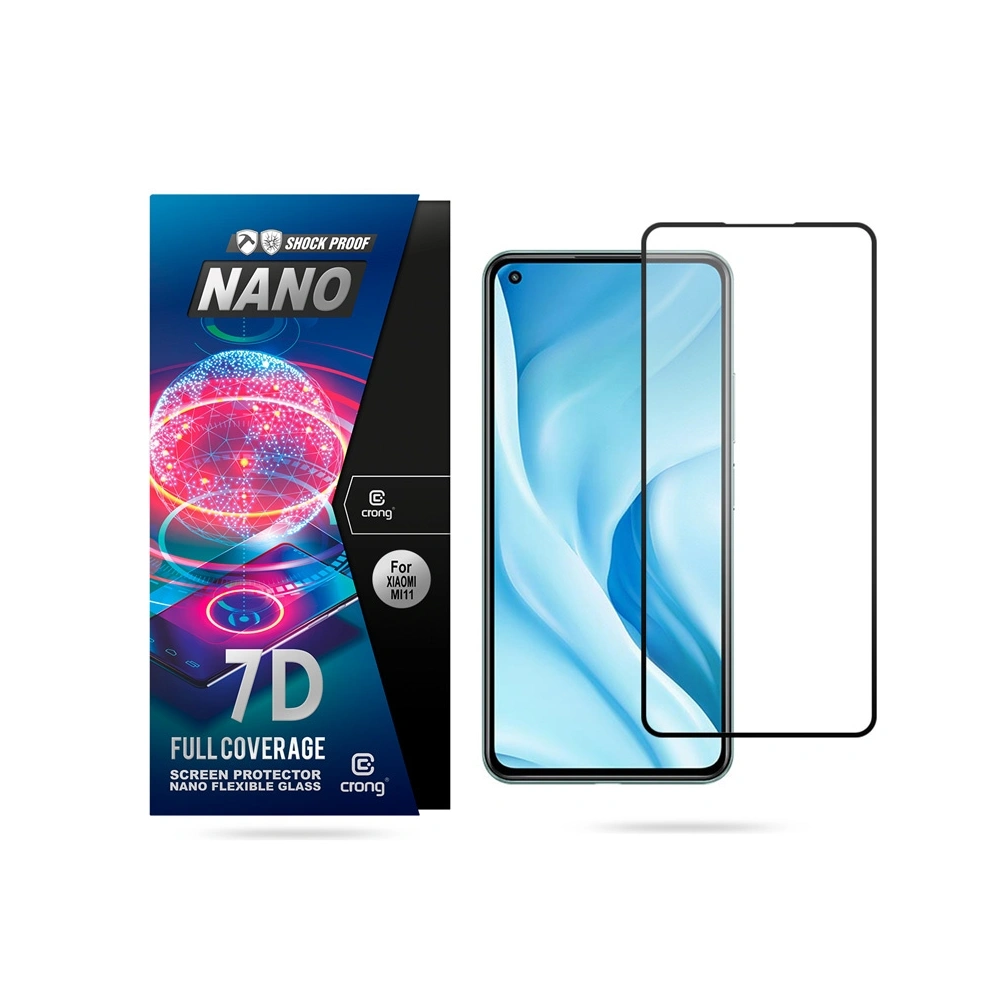 Hurtownia GSM - Hybidní sklo Crong 7D Nano Flexible Glass Xiaomi Mi 11 Lite 5G - CRG374 - {ean13} - Hurt