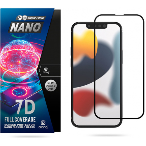 Crong Distributor - 5907731988032 - CRG401 - Crong 7D Nano Flexible Glass Apple iPhone 13 mini - B2B homescreen