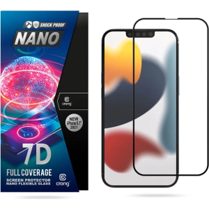 Szkło hybrydowe Crong 7D Nano Flexible Glass Apple iPhone 14/13/13 Pro