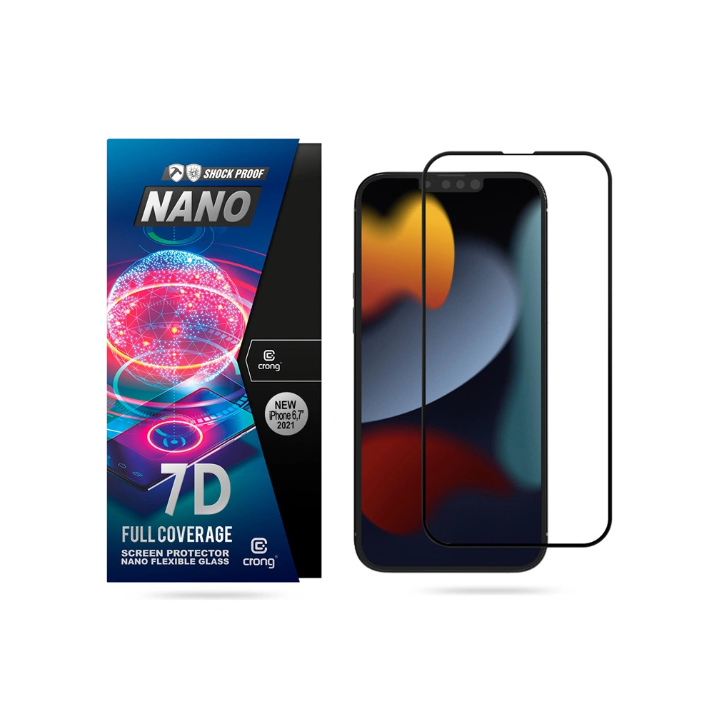 Hurtownia GSM - Hibrid üveg Crong 7D Nano Flexible Glass Apple iPhone iPhone 14 Plus / 15 Plus - CRG403 - {ean13} - Hurt