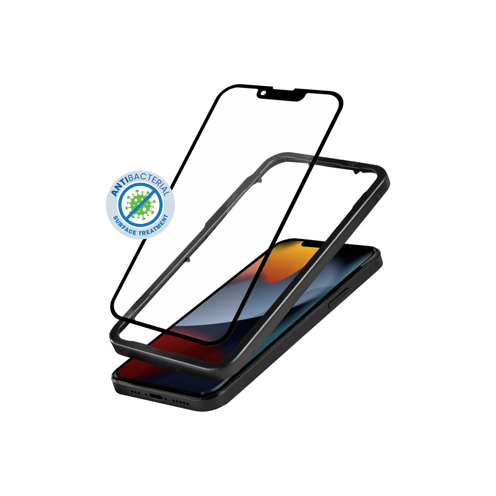 Hurtownia GSM - Gehärtetes Glas Crong Anti-Bakteriell 3D Armor Glass Apple iPhone 13 mini + Installationsrahmen - CRG404 - {ean13} - Hurt