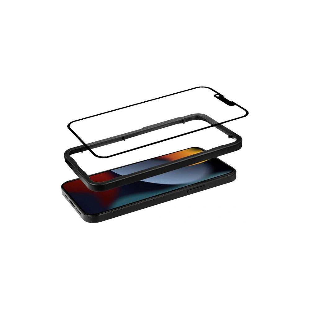 Hurtownia GSM - Gehärtetes Glas Crong Anti-Bakteriell 3D Armor Glass Apple iPhone 13 mini + Installationsrahmen - CRG404 - {ean13} - Hurt