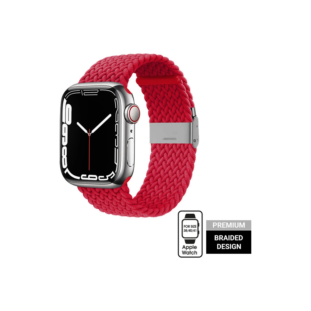 Hurtownia GSM - Pasek Crong Wave Band Apple Watch 4/5/6/7/SE/8/9/10 40/41/42mm (roșu) - CRG423 - {ean13} - Hurt