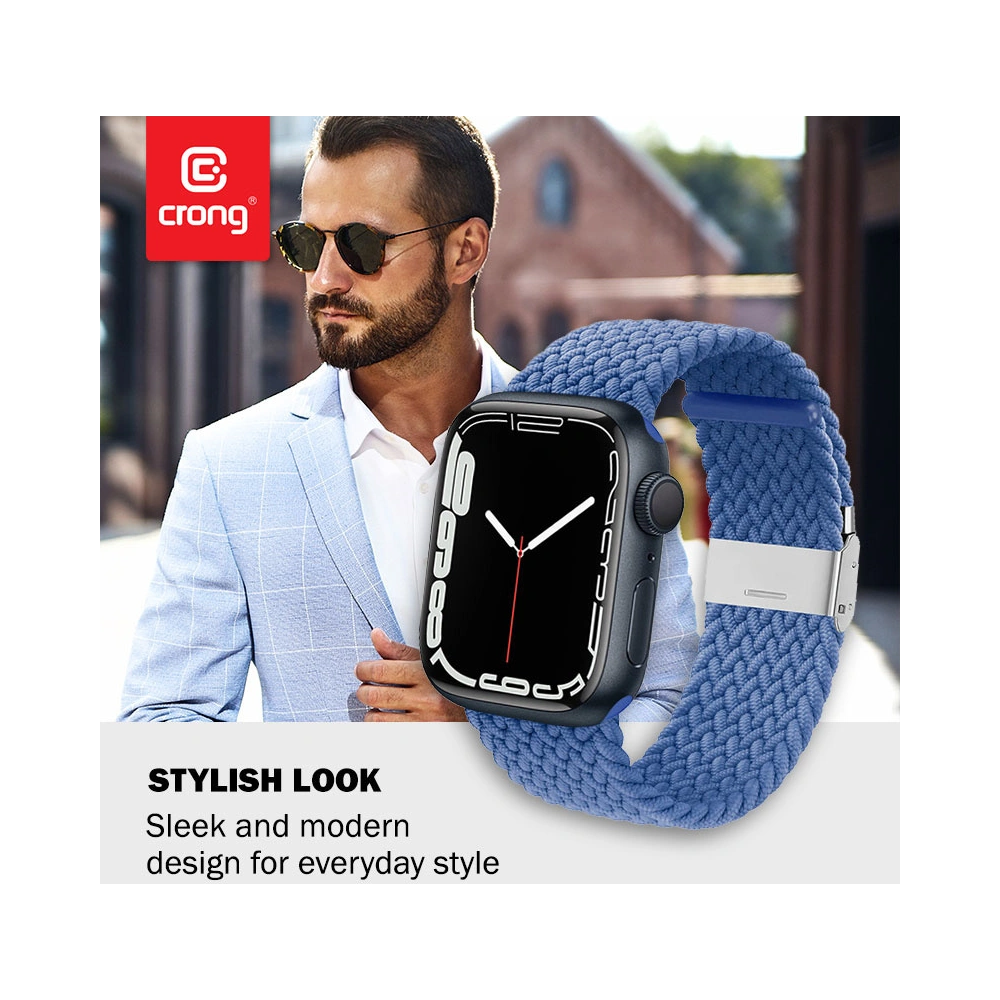 Hurtownia GSM - Pasek Crong Wave Band Apple Watch 4/5/6/7/SE/8/9/10 40/41/42mm (albastru) - CRG424 - {ean13} - Hurt
