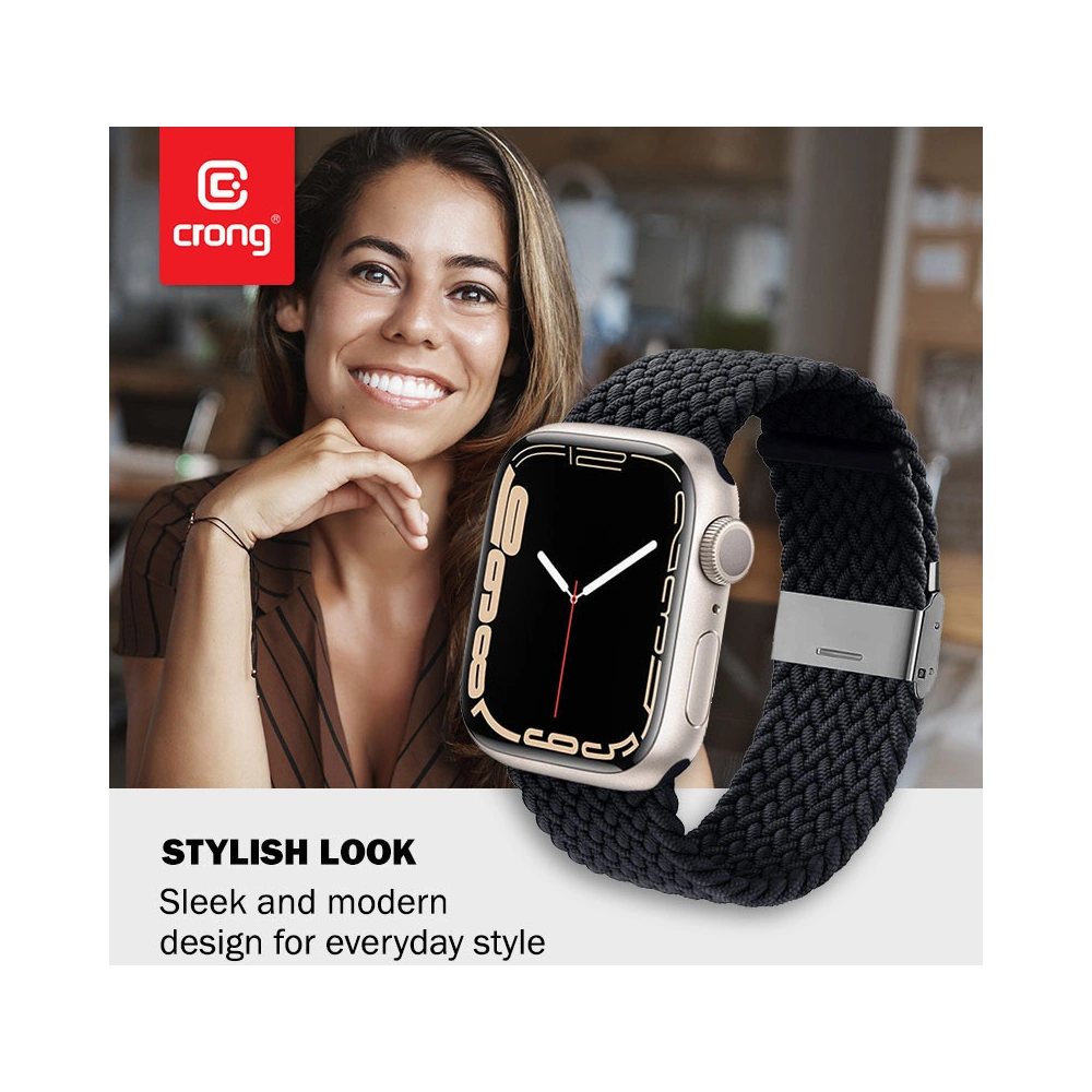 Wholesale Band Crong Wave Band Apple Watch 4/5/6/7/SE/8/9/10 40/41/42mm (graphite) - CRG425 - {ean13} - Hurt