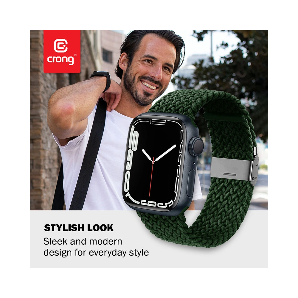 Hurtownia GSM - Crong Wave Band Apple Watch 4/5/6/7/SE/8/9/Ultra 44/45/49mm (grün) - CRG426 - {ean13} - Hurt