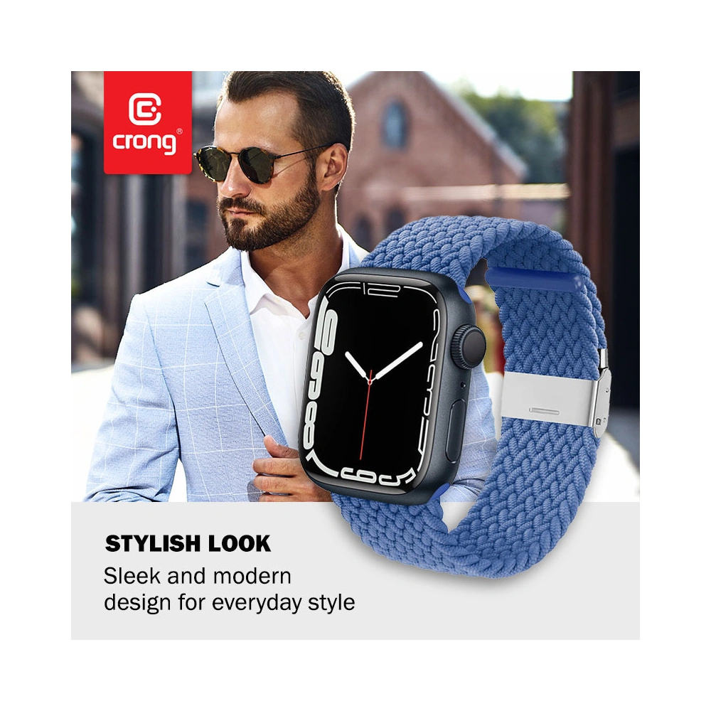 Hurtownia GSM - Pasek Crong Wave Band Apple Watch 4/5/6/7/SE/8/9/Ultra 44/45/49mm (kék) - CRG428 - {ean13} - Hurt