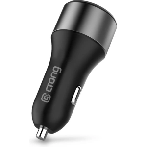 Hurtownia GSM - Autós töltő Crong Power Car Charger 63W USB-C PD 45W + USB QC 3.0 18W (fekete) - CRG430 - {ean13} - Hurt