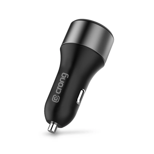 Ładowarka samochodowa Crong Power Car Charger 63W USB-C PD 45W + USB QC 3.0 18W (czarny)
